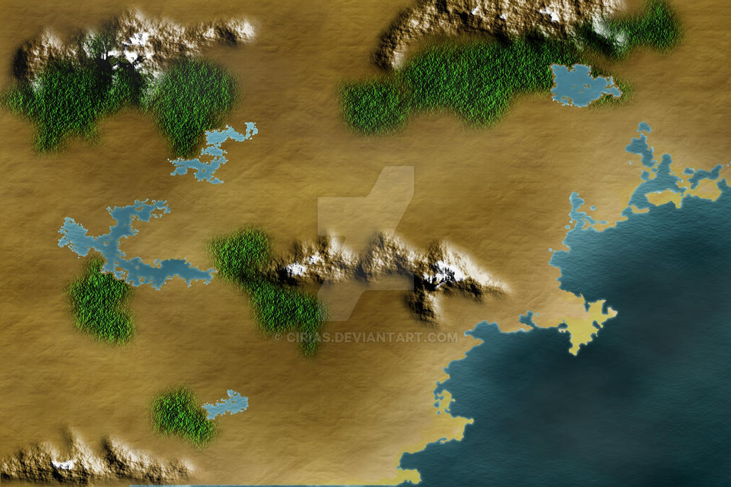 Realistic Fantasy Map In Progress By Cirias On Deviantart