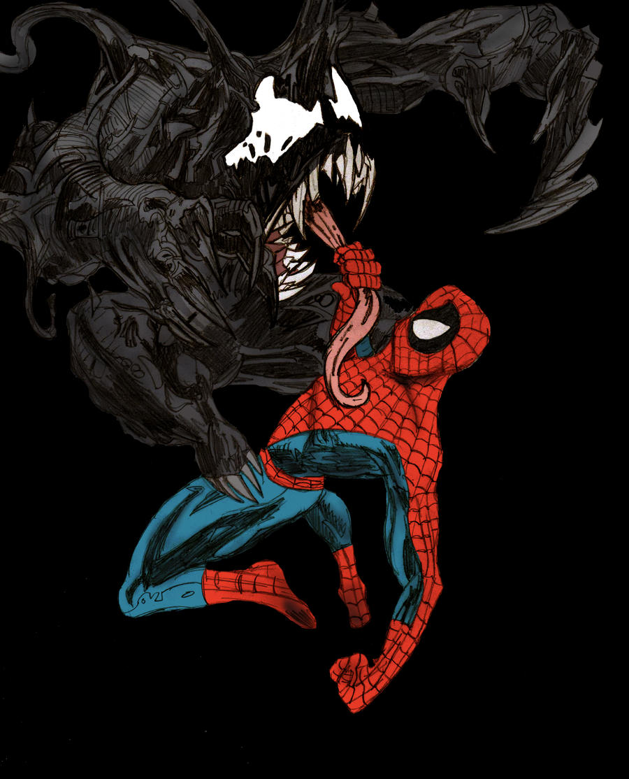 Venom vs Spiderman by ChocolateBiscuits on DeviantArt