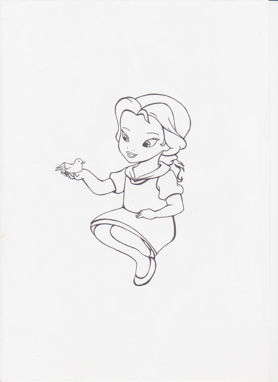 Baby Princess Belle Coloring Pages | Top Free Printable ...