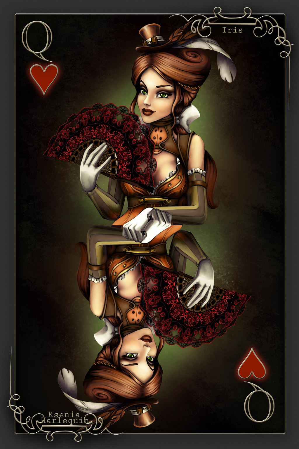 Playing card: Queen of heart(Iris Grainger) by KseniaHarlequin on ...