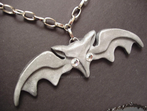 Lily Munster bat necklace by YWIMC on DeviantArt