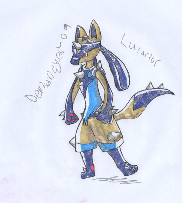 lucario evolution-lucarior by Demoneyes92 on DeviantArt