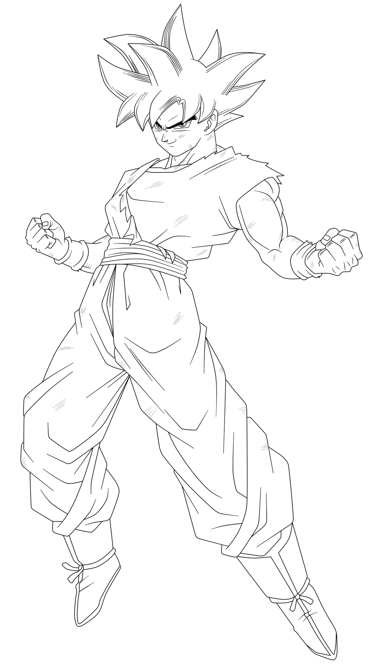 Goku In The Limit - Lineart by SaoDVD on DeviantArt