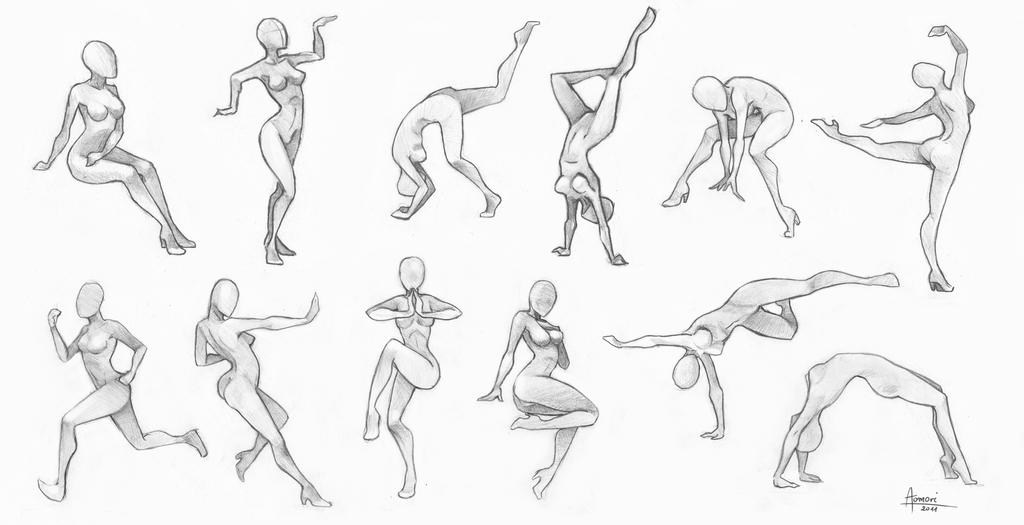 Exercises - poses chart by AonikaArt on DeviantArt