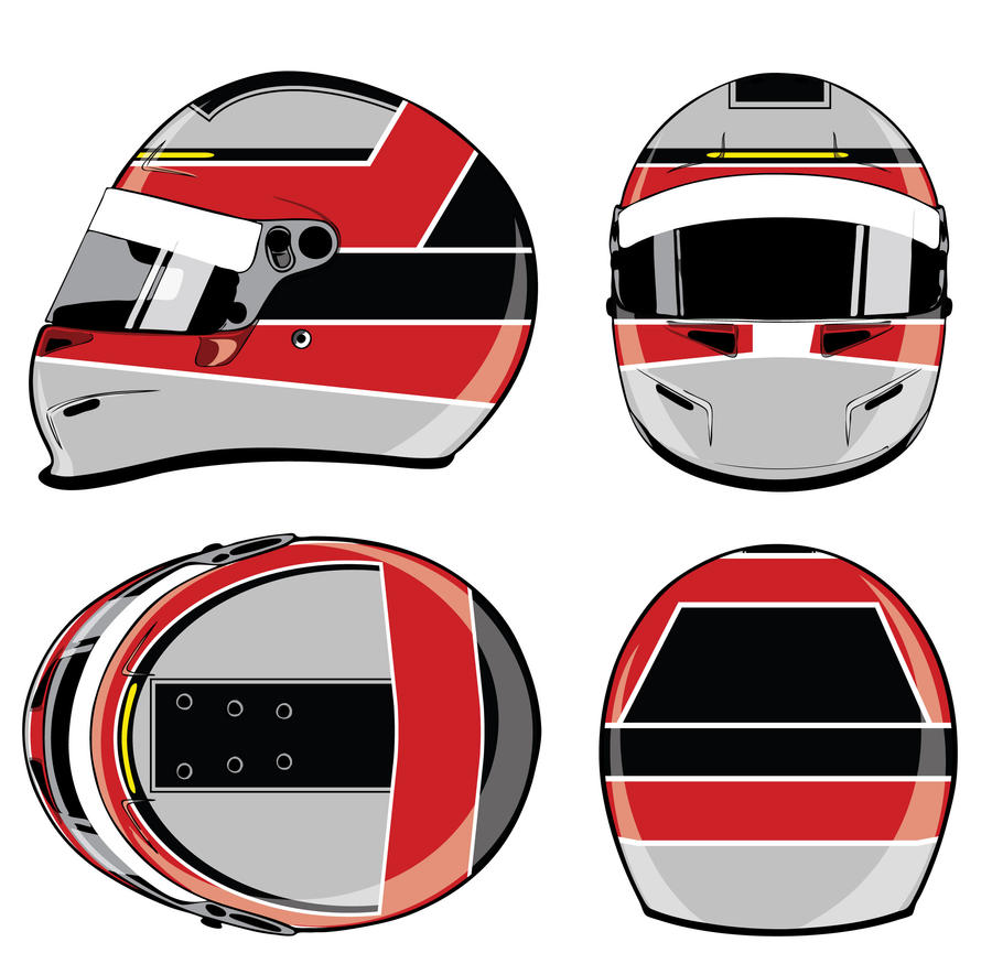 Spielvan F1 Helmet layout Bell helmet by GusBor on DeviantArt