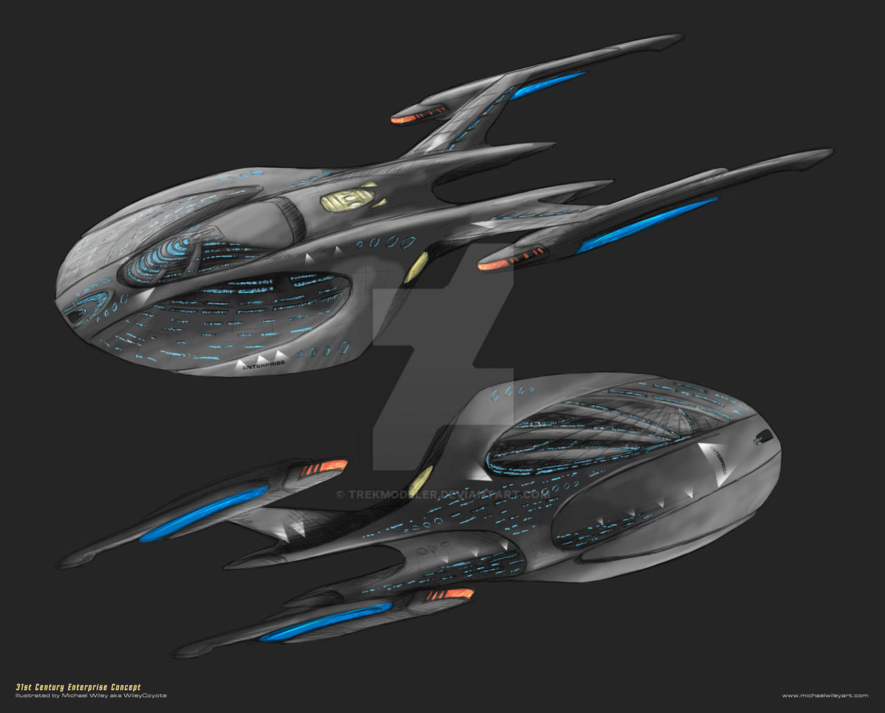 star trek ships concept art
