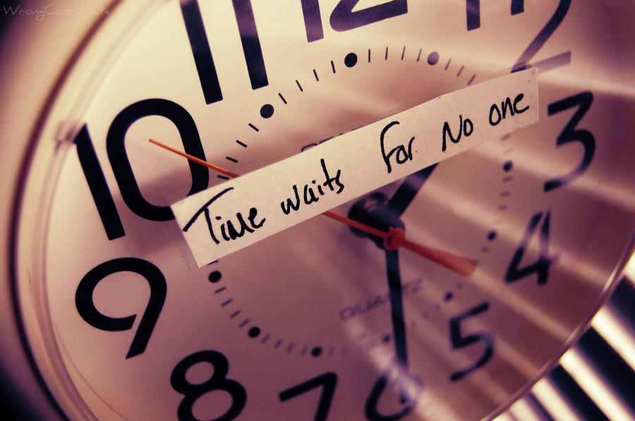 Image result for time waits for no one