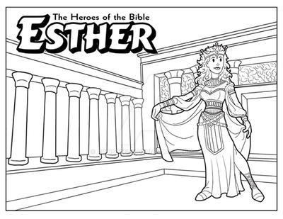 Esther coloring page by ArtistXero on DeviantArt