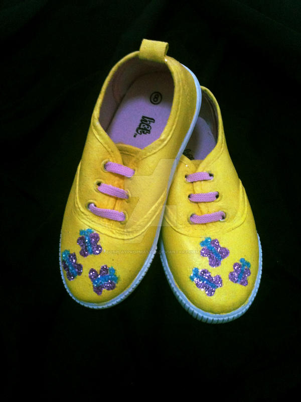 Mini Fluttershy Styled Shoes by CosplayPropMaster on DeviantArt