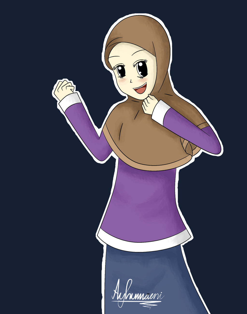 Hijab-anime by ayhumaeni on DeviantArt