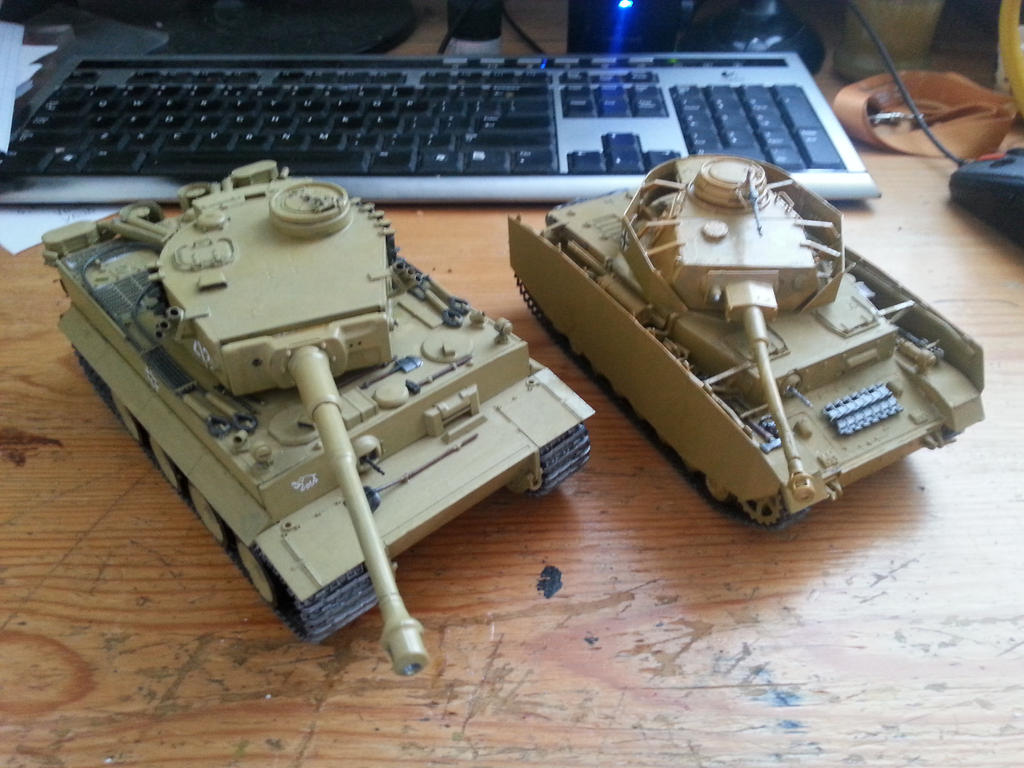 Models Tiger I Early nad Panzer IV Ausf. H by RedRiot1 on DeviantArt