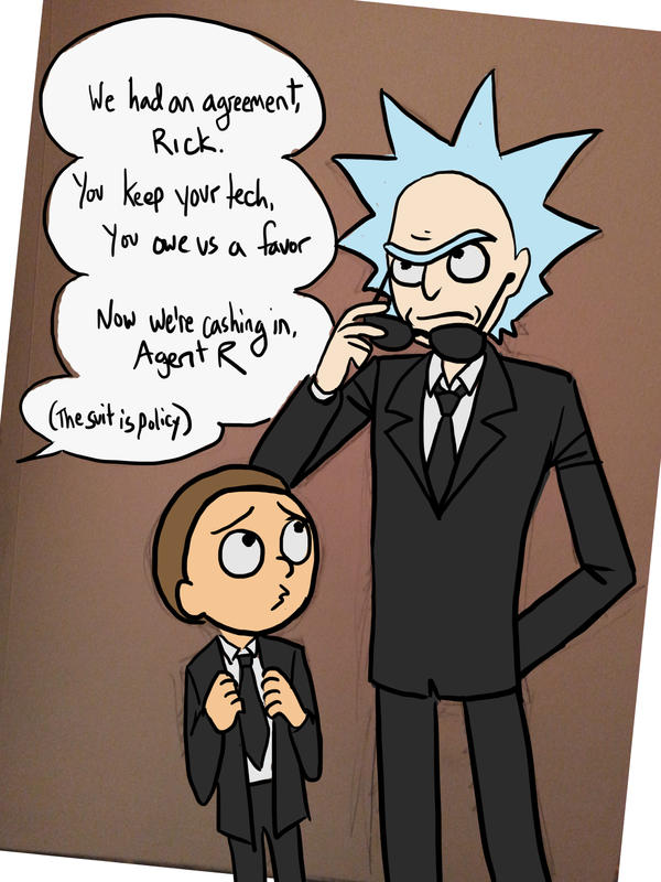 Rick and Morty - MIB by jameson9101322 on DeviantArt