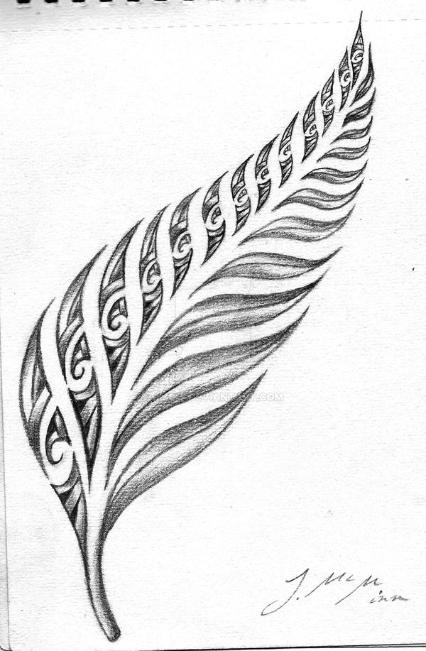 silver fern coloring page Silver fern the symbol of new zealand
coloring page