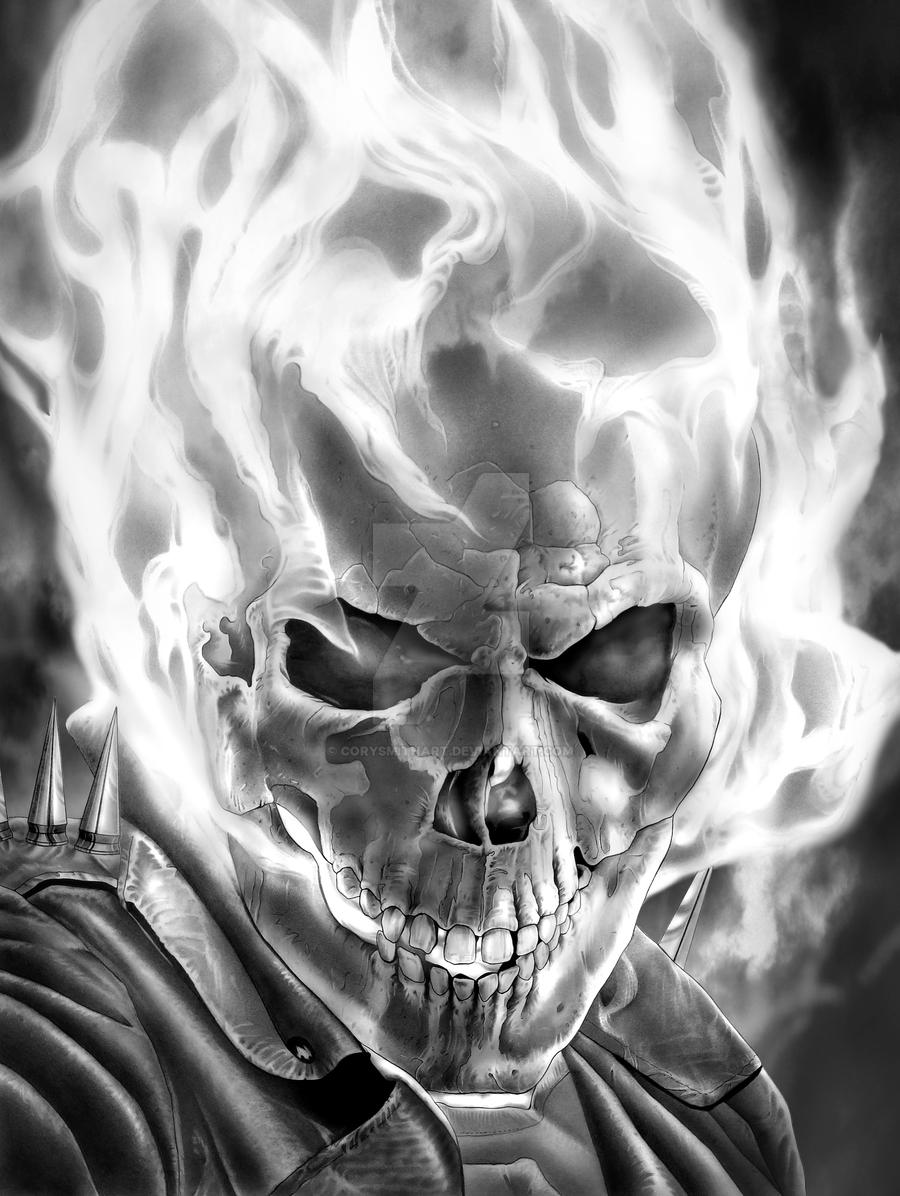 Ghost Rider Pencil Drawing