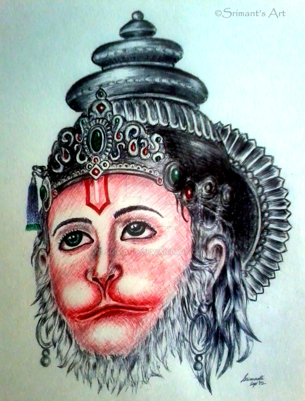 Lord Hanuman Ballpoint pen by srimant on DeviantArt