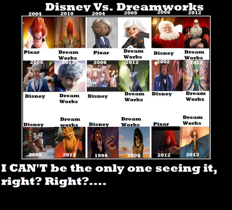 Disney Vs. Dreamworks by Averagejoeguy2 on DeviantArt