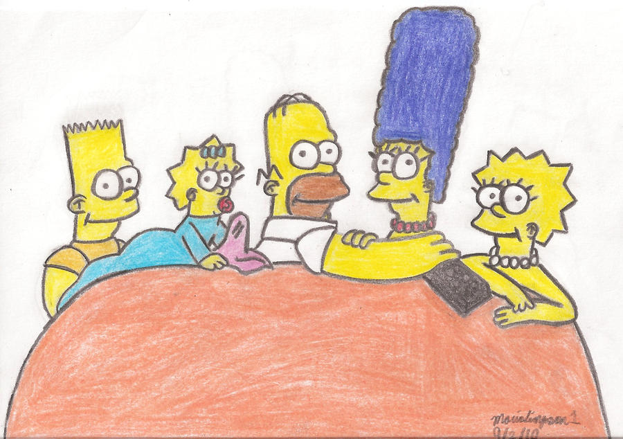 Simpsons Family Drawing by MarioSimpson1 on DeviantArt