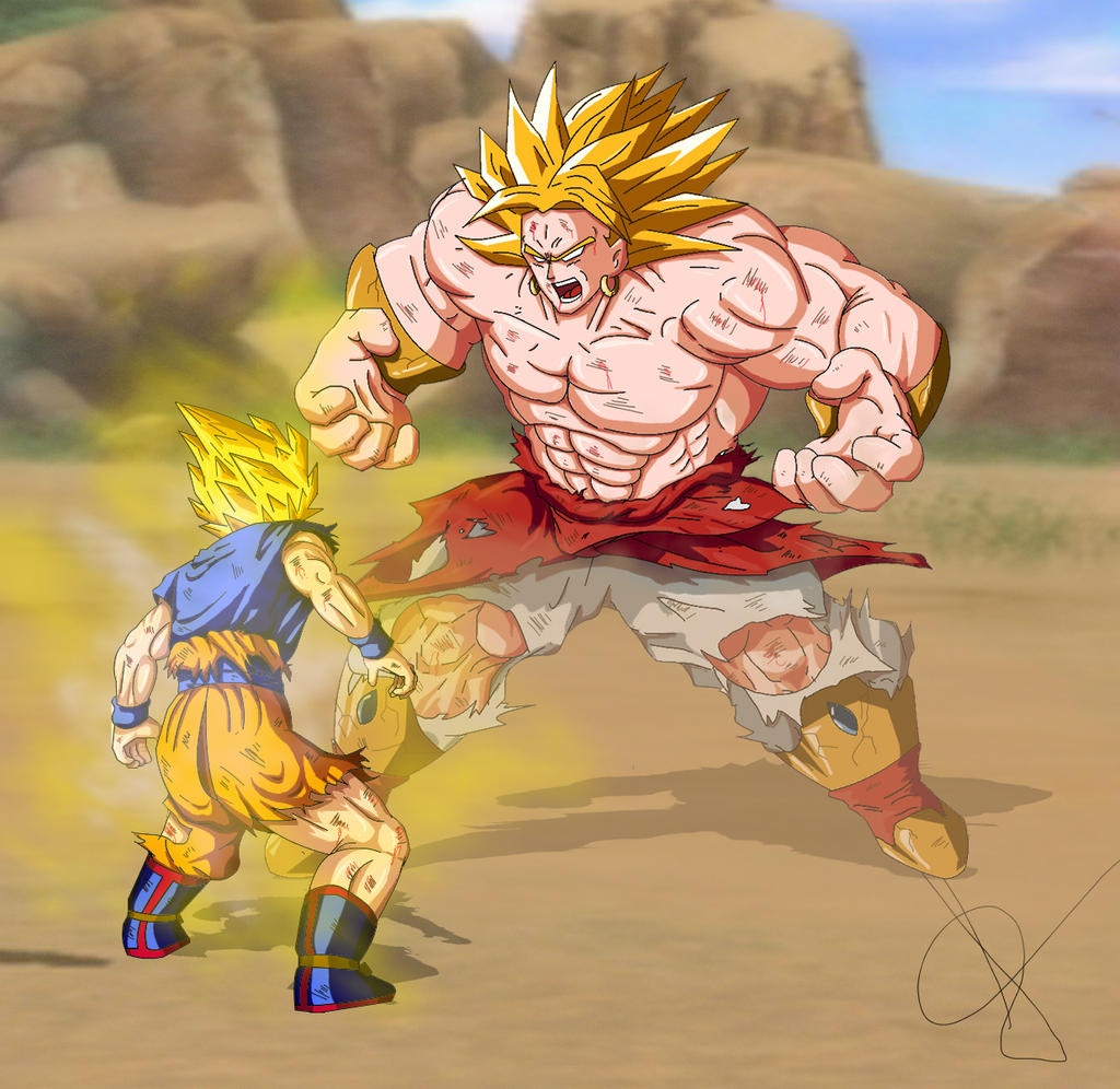 Goku Vs Broly by alleckx on DeviantArt