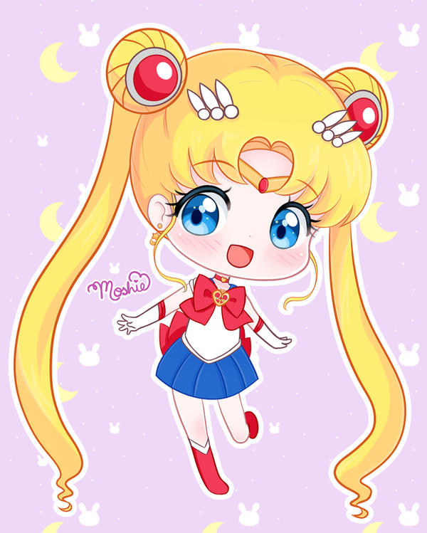 Chibi Usagi Sailor Moon By Imoshie On Deviantart 