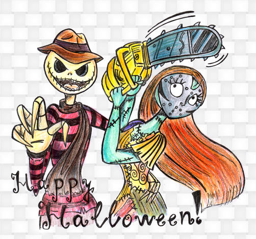 Jack and Sally Happy Halloween by Lilostitchfan on DeviantArt