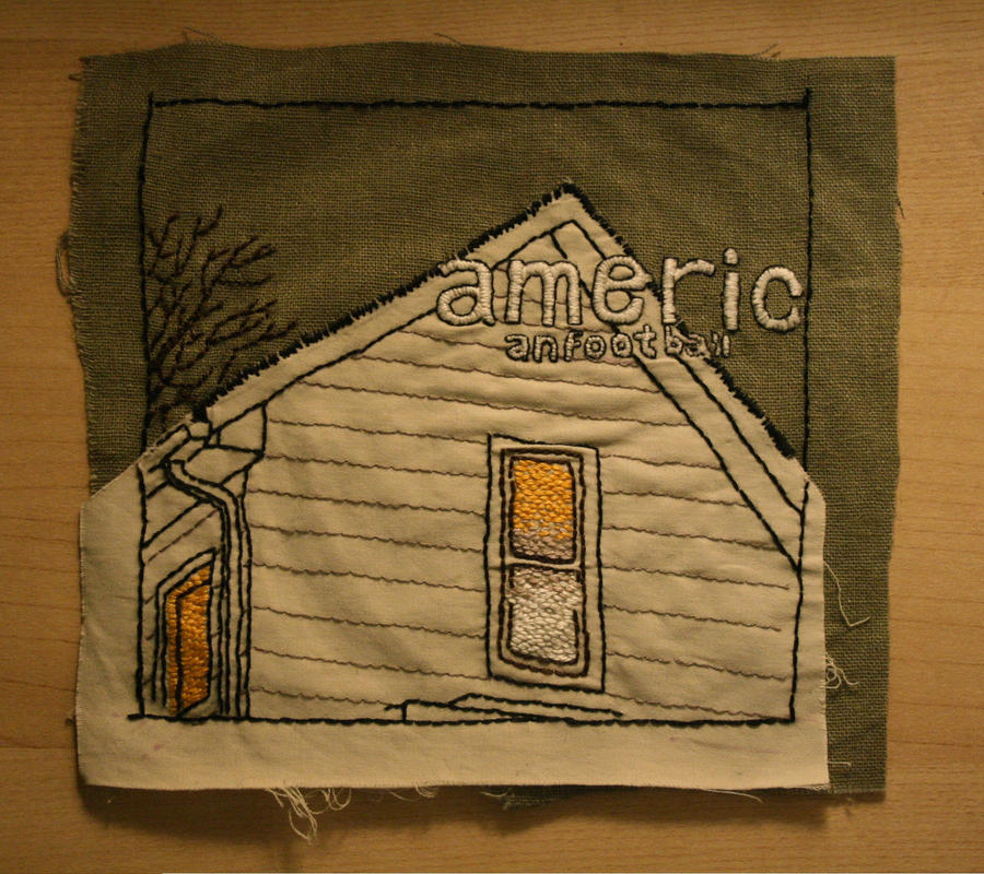 American Football album cover embroidery by emiri-embroidery on DeviantArt