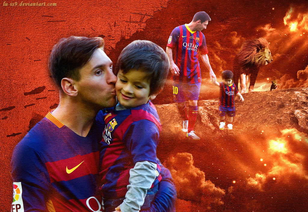 Lionel Messi And Thiago Messi by LU-IS9 on DeviantArt