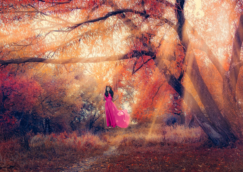 magic_autumn_forest_by_lolaartland-d6s0krc