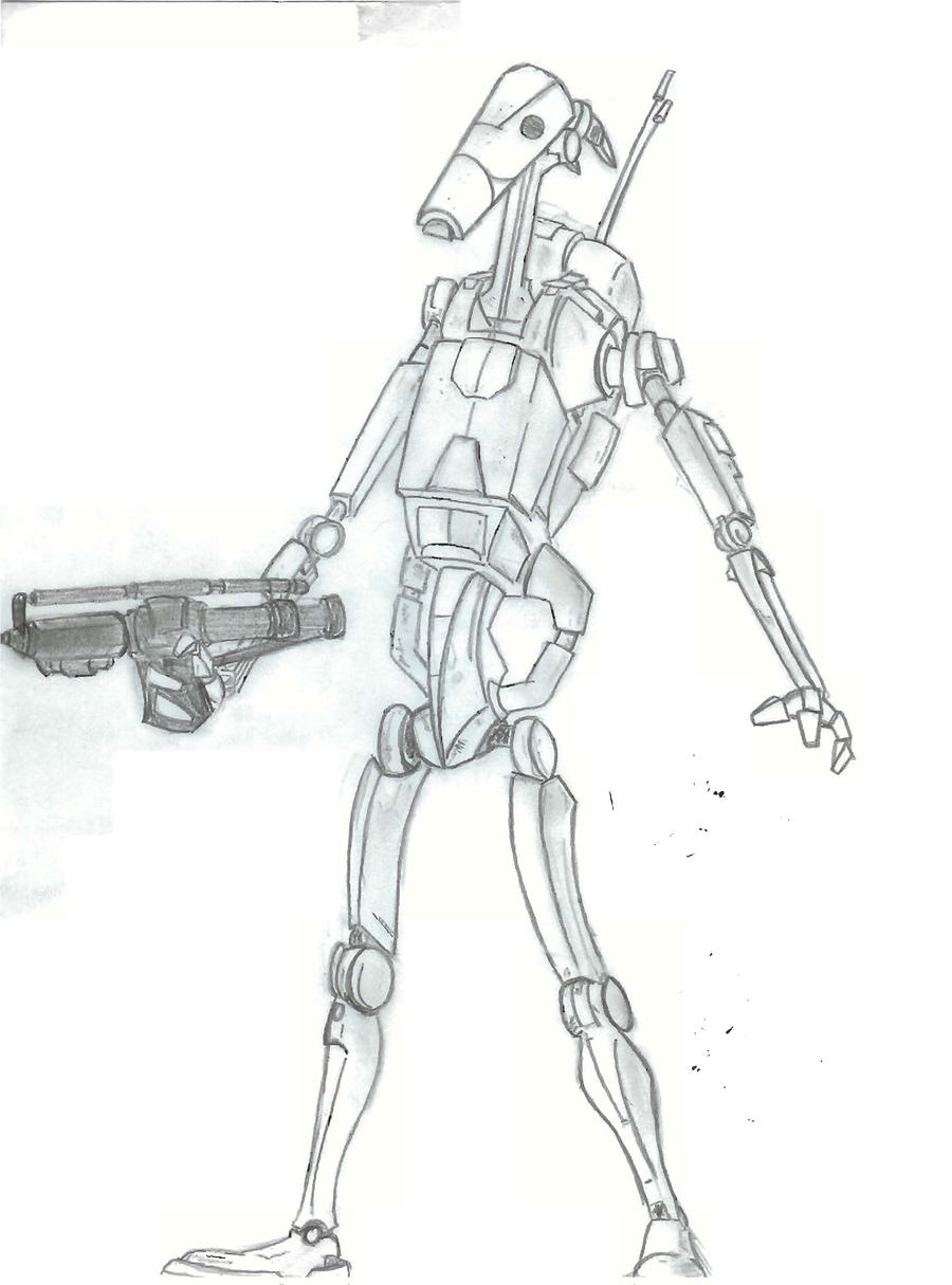 Battle Droid from Star Wars by stipher30