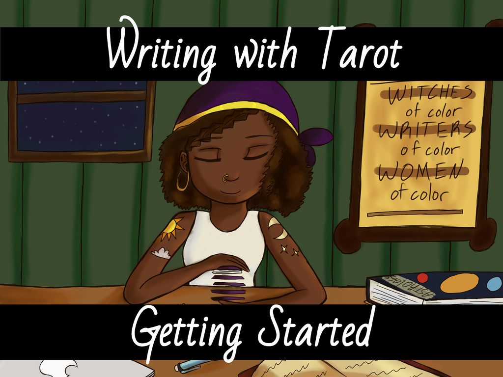 Writing with Tarot - Getting Started (original photo by @peachyartist (that's me!))