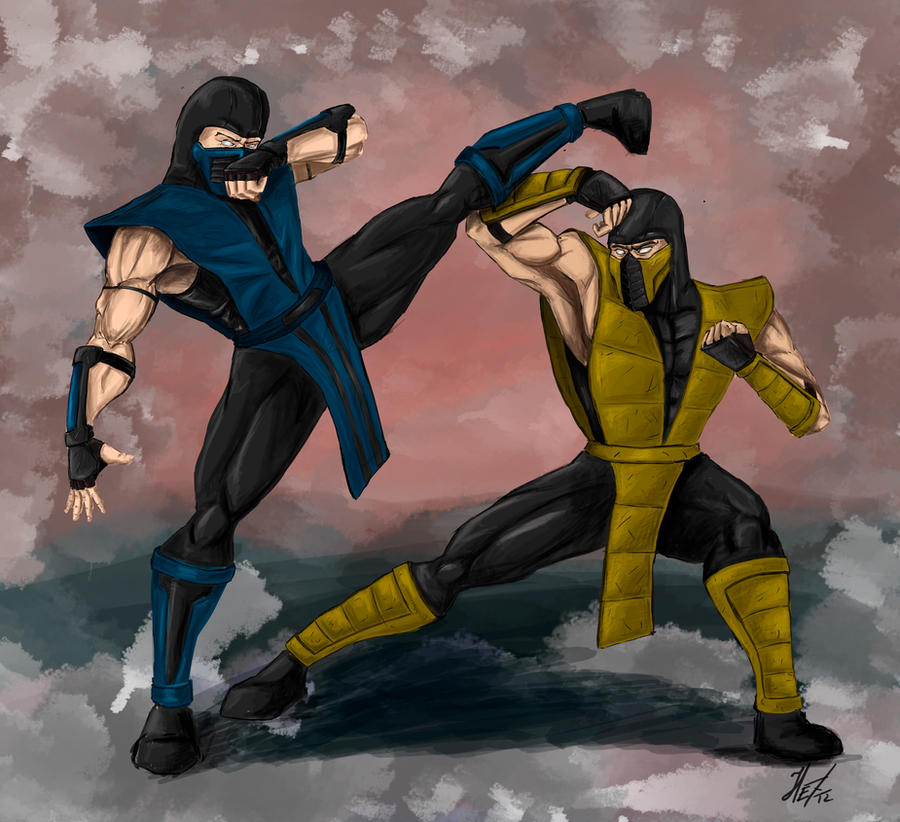 Scorpion vs Sub-Zero by Amenoosa on DeviantArt