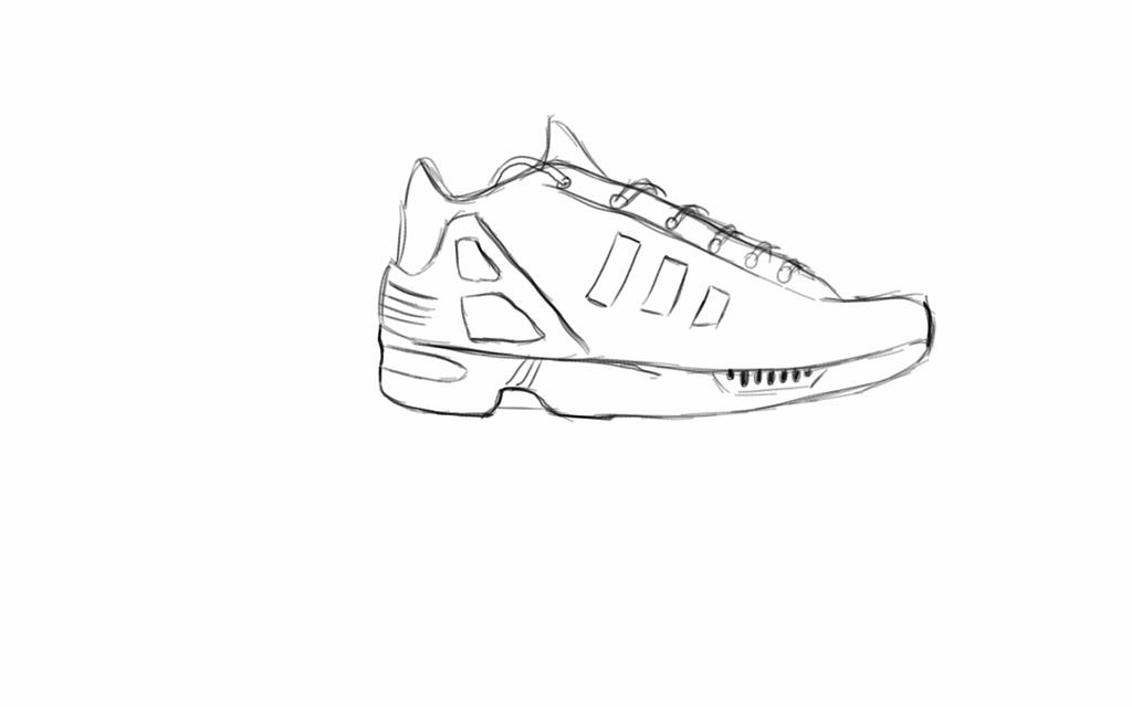 adidas zx flux drawing