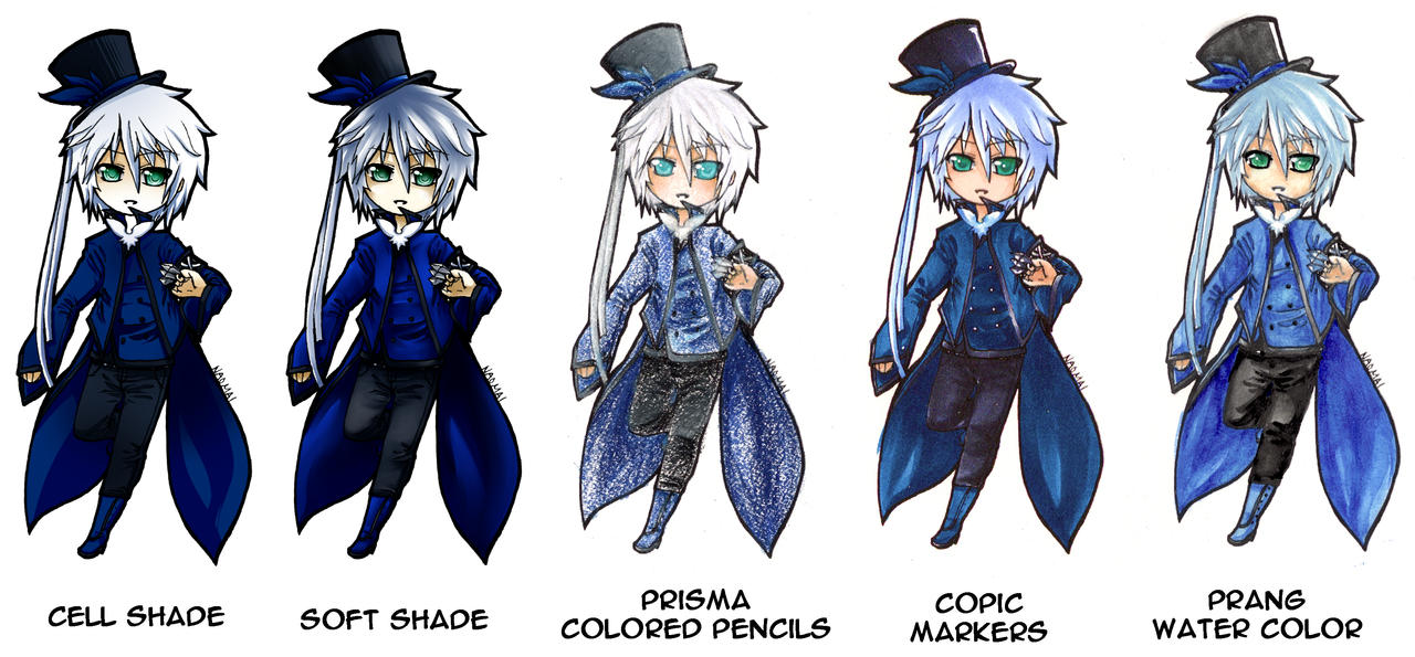 5 Coloring Styles by naomai on DeviantArt