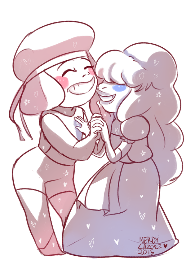 Ahhhhggg <3 Sapphire & Ruby from Steven Universe (c) Rebecca Sugar Art ©  NerdyLazorz (me) Please do not re-upload anywhere else, alter, nor claim this piece as your own work. Than...
