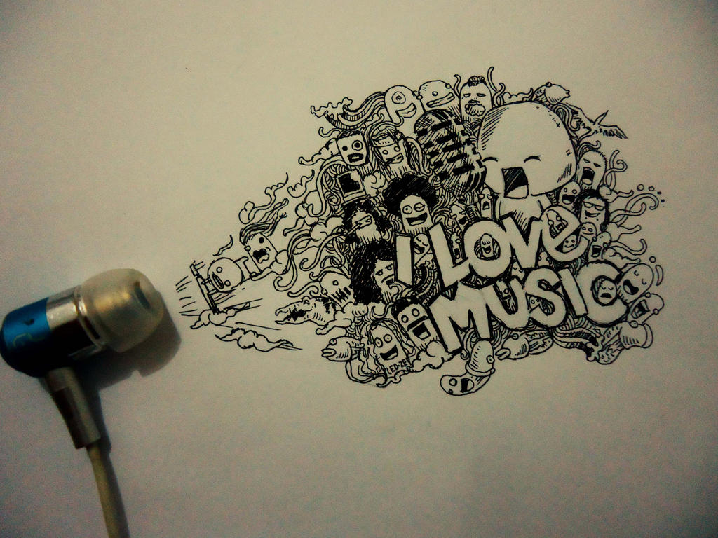 work art drawing pencil DeviantArt by naldojunio Doodle on LOVE I MUSIC