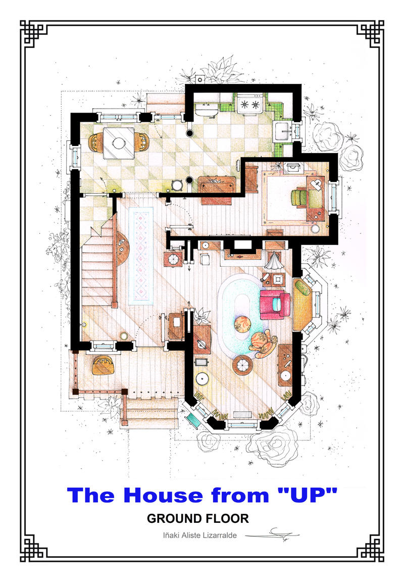 The House from UP Ground Floor Floorplan by nikneuk on