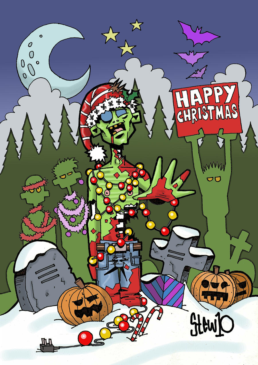 Happy Zombie Christmas by the-feeb on DeviantArt