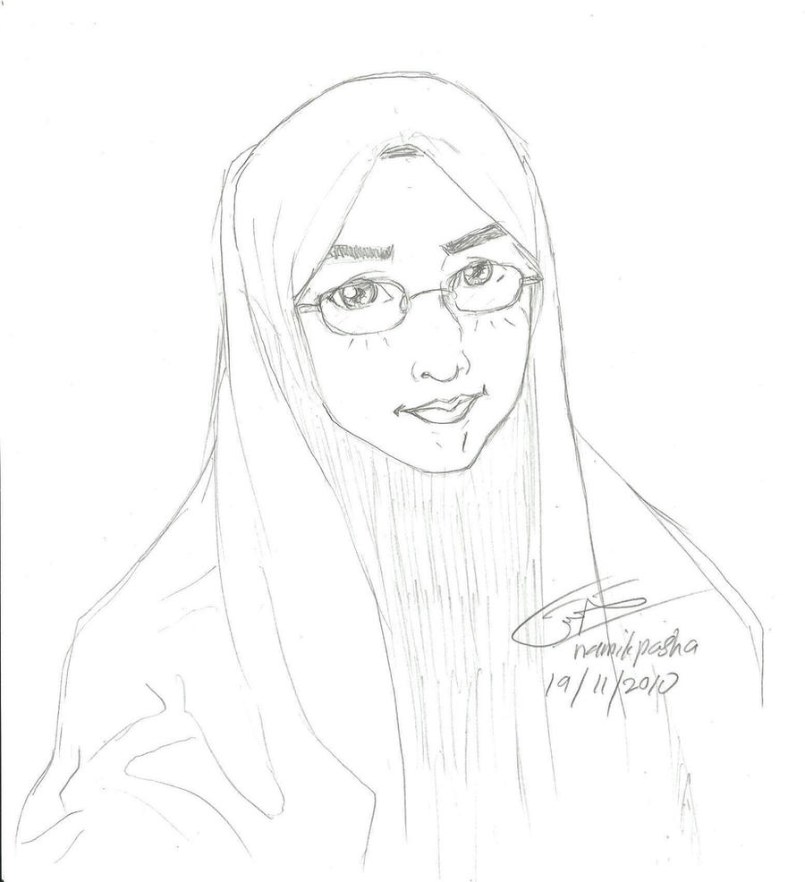 Sketch Specky Muslimah By Namikpasha On DeviantArt