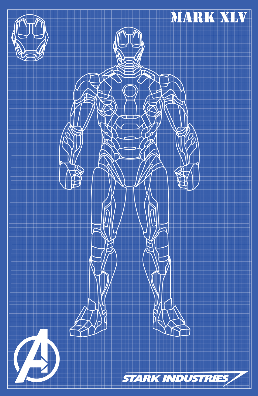Iron Man Mark XLV Blueprints By Nickgonzales7 On DeviantArt