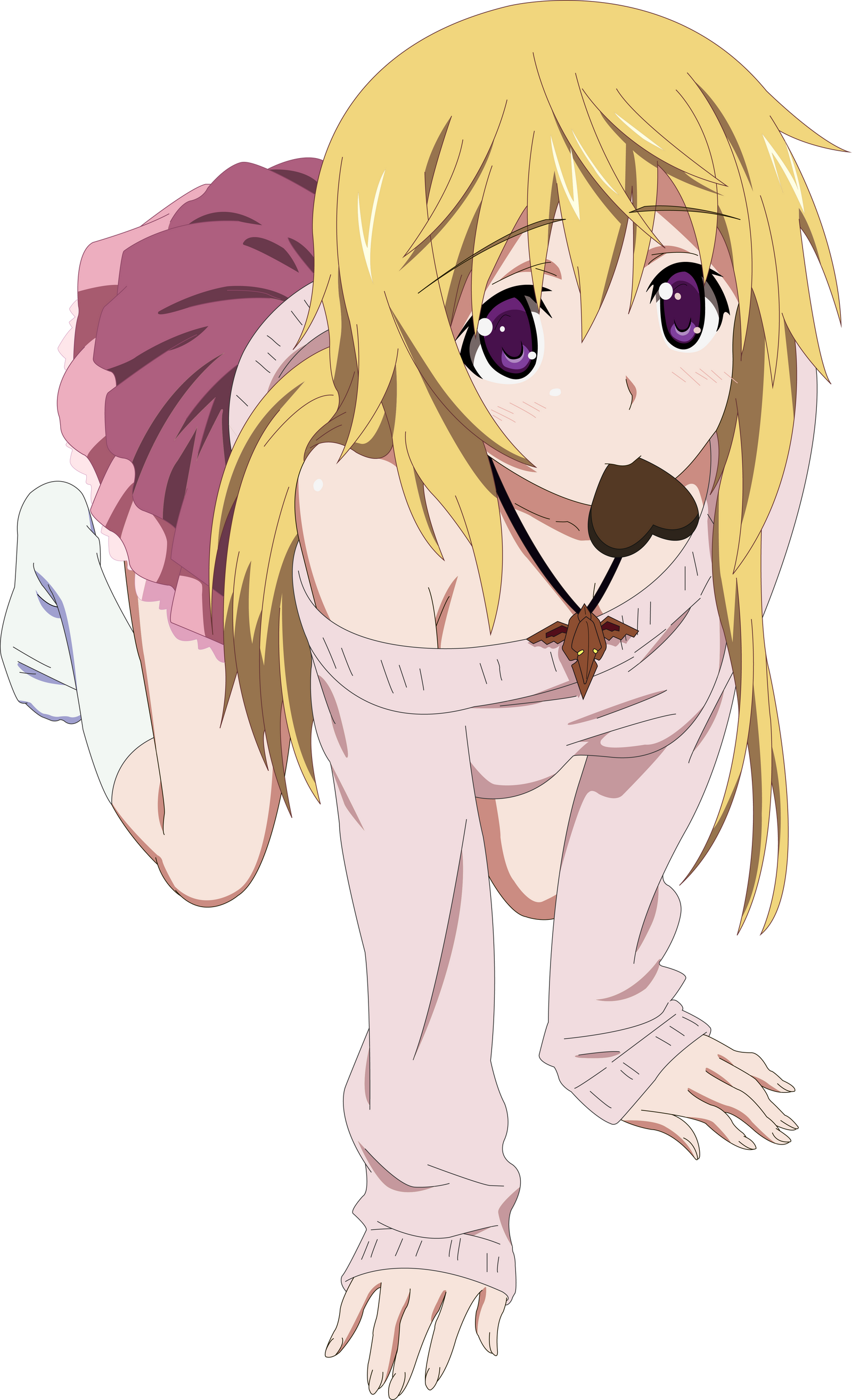 charlotte_dunois__with_chocolate_in_her_mouth_by_adgaps-d6wpjha