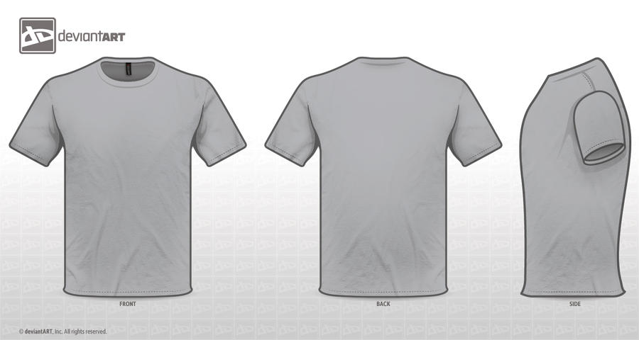 Download T-shirt GREY TEMPLATE. by zombieabstract on DeviantArt