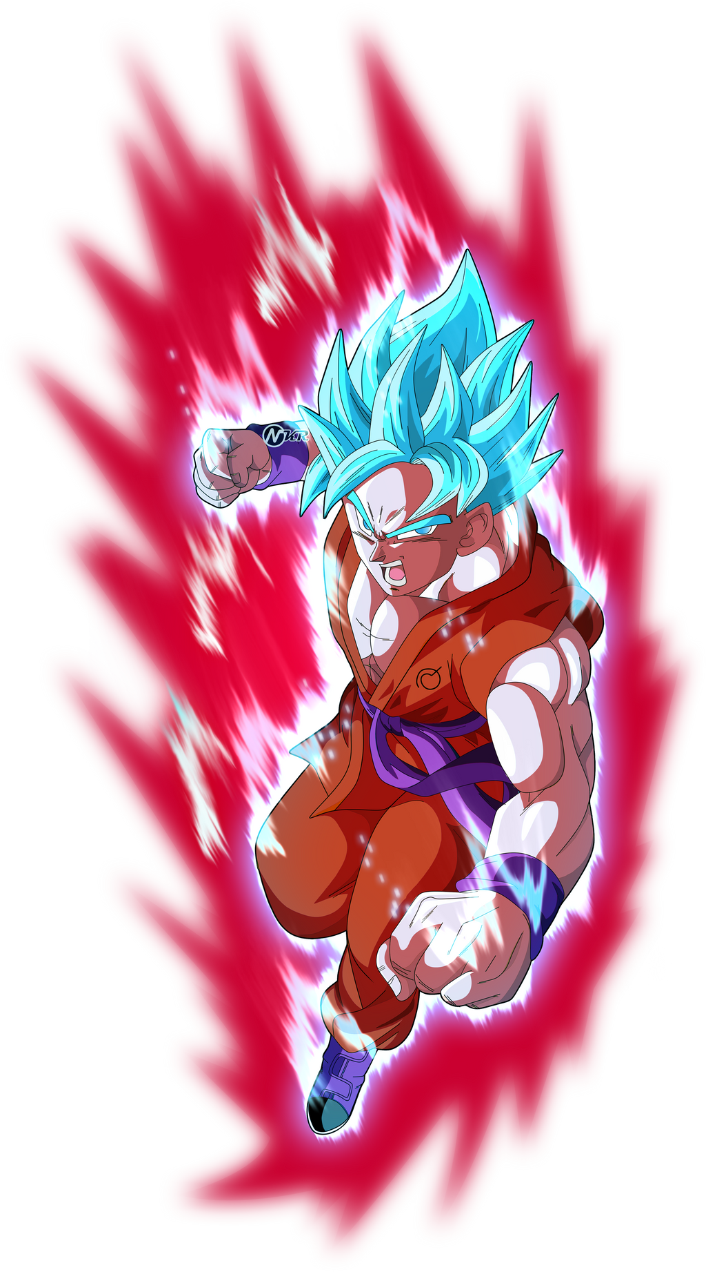 Goku Super Saiyan Blue Kaio-Ken x10 by naironkr on DeviantArt