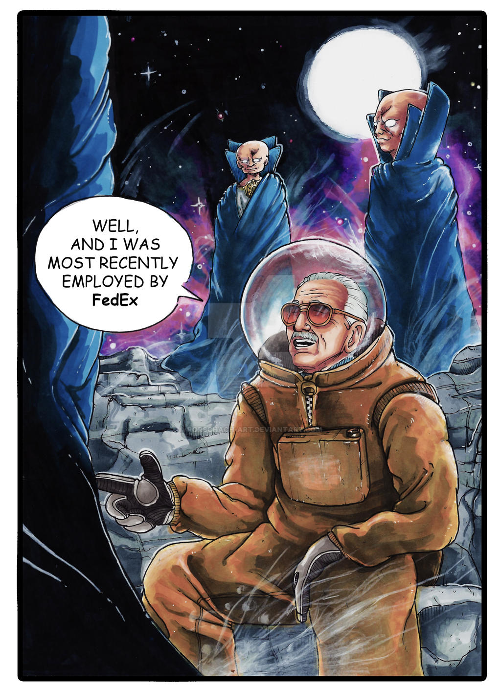 guardians of the galaxy 2 stan lee cameo by Rorschach-Art ...