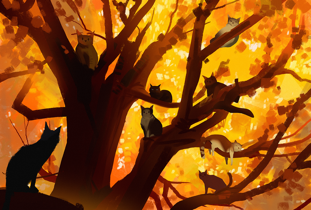 autumn cats by snatti89