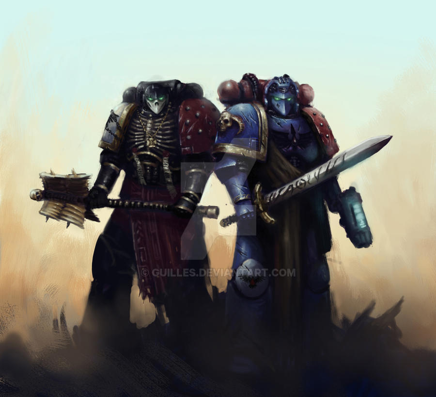 Blood Raven's Chaplain and Librarian brothers. by Guilles on DeviantArt