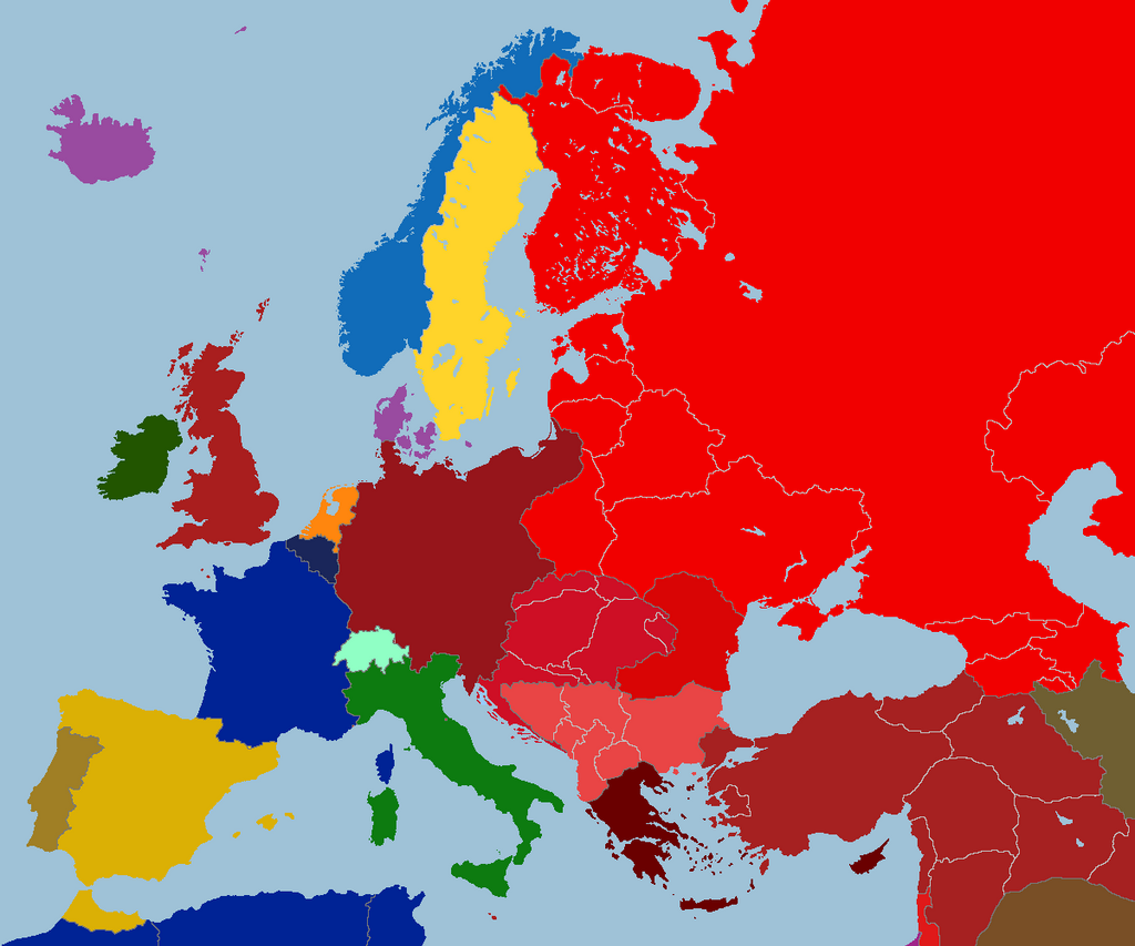 Map Of Europe 1938