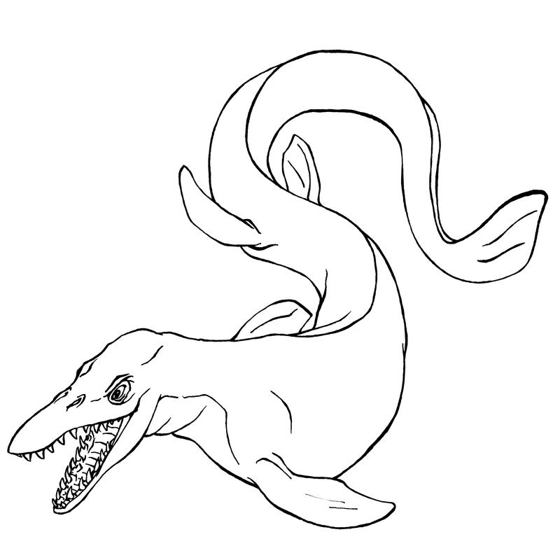 Mosasaurus Rex Coloring Coloring Pages