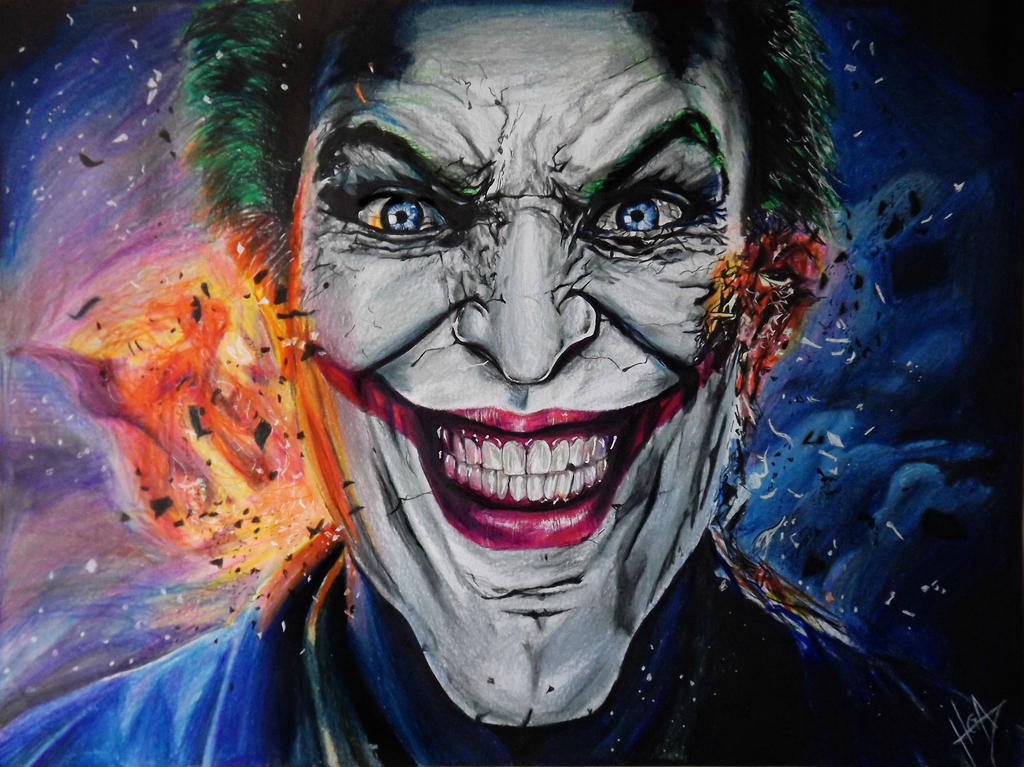 Joker, colour drawing by HGAlba on DeviantArt