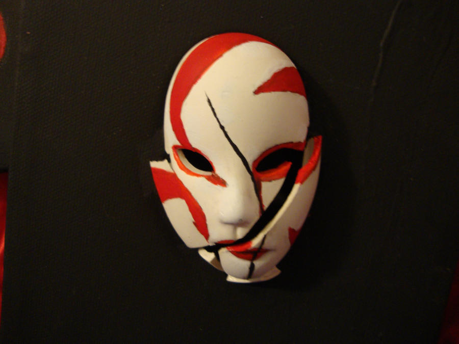 Broken Masquerade Mask Closeup by Radioactive-Jello