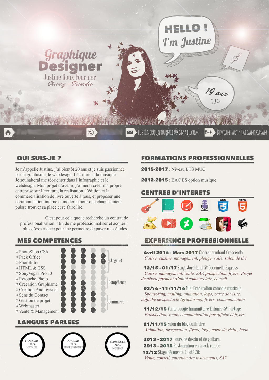 cv graphiste webdesigner by taiganikasan on deviantart