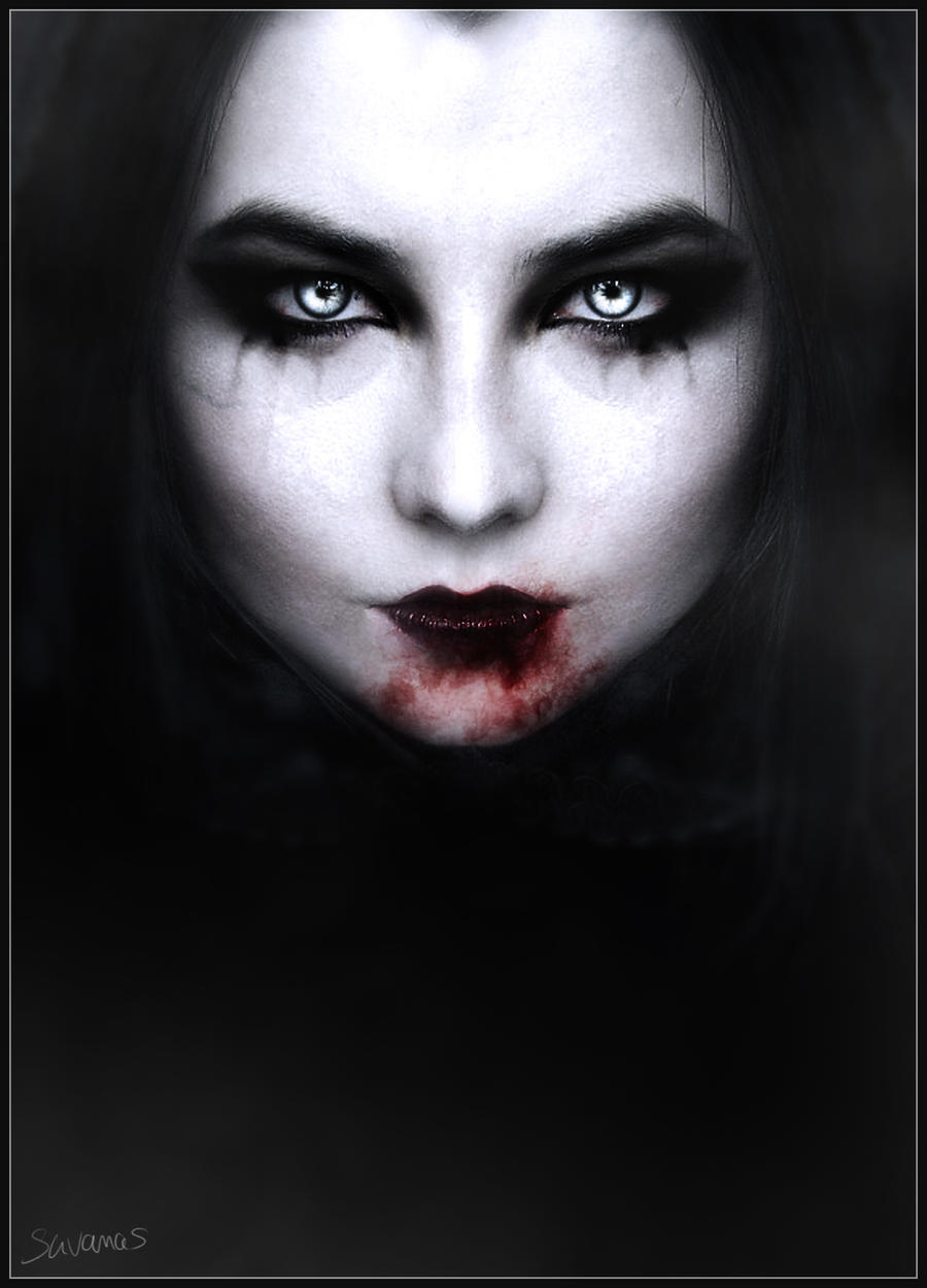 Portrait of a Vampire by SavanasArt on DeviantArt